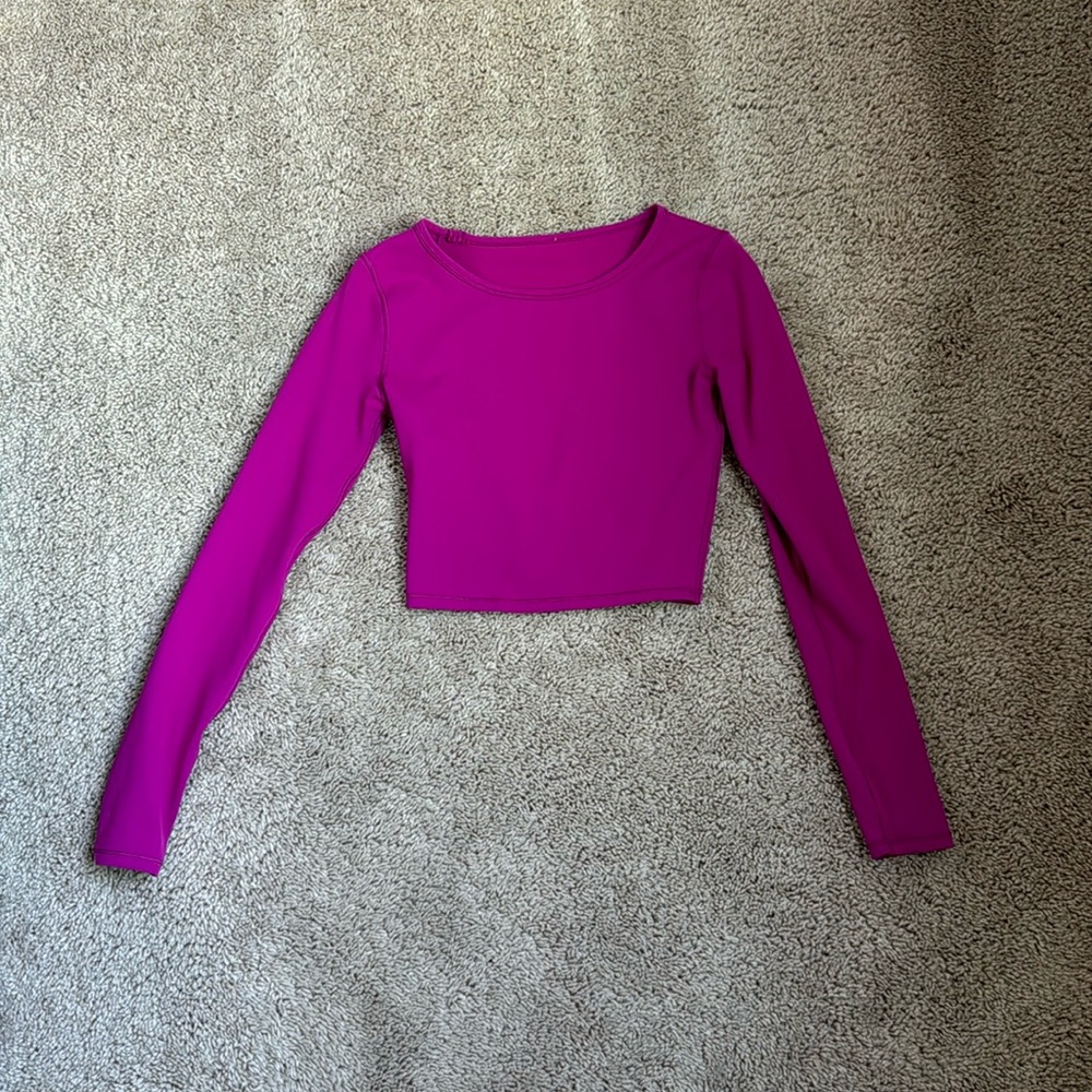Lululemon pink long sleeve top